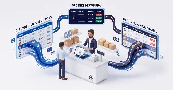Clientes, proveedores y compras con Digind Punto de Venta