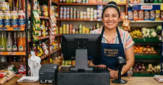 Tienda de abarrotes con Digind Punto de Venta