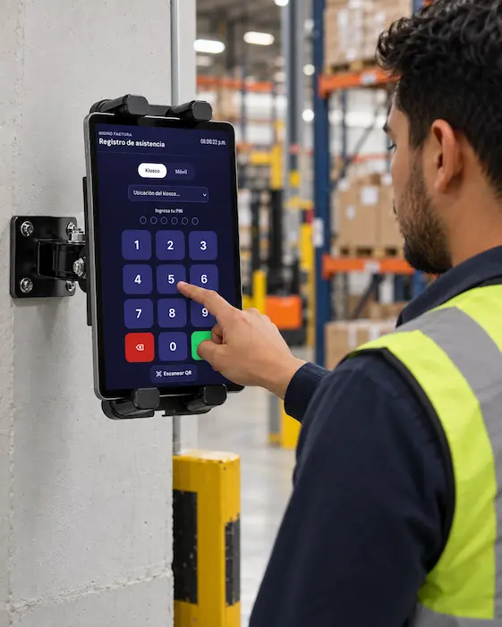 Reloj checador digital de Digind Control de Asistencias
